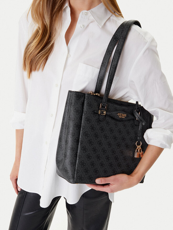 Guess Дамска чанта Guess Katya HWSG96 52230 Сив