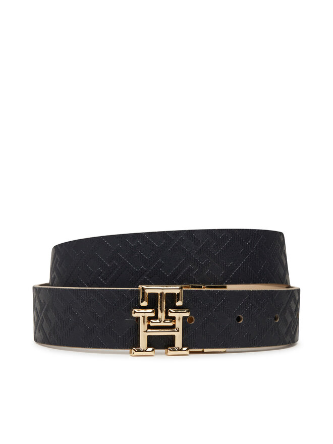 Tommy Hilfiger Жіночий ремінь Tommy Hilfiger Th Logo Rev 3.0 AW0AW17247 Cиній