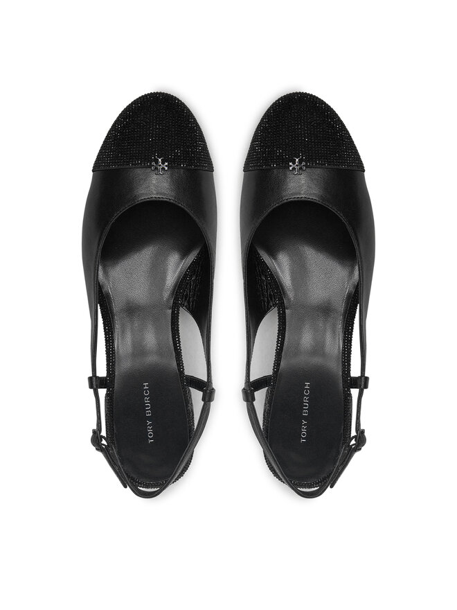 Tory Burch Туфлі Tory Burch Cap-Toe Pave Singback Pump 160256 Чорний