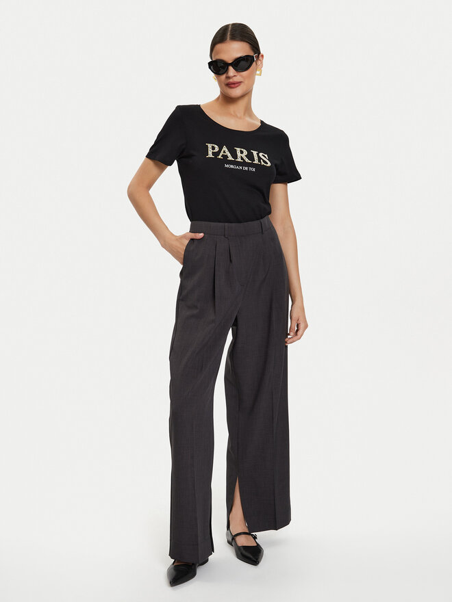 Morgan Morgan T-Shirt 241-DALILA Μαύρο Regular Fit