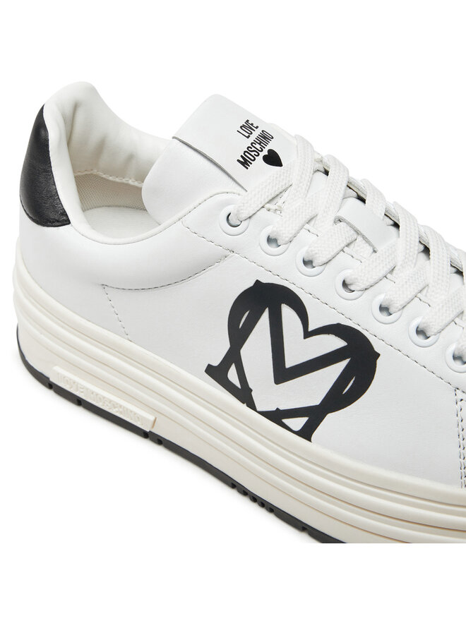 LOVE MOSCHINO Sneakersy LOVE MOSCHINO JA15096G1LIA110A Biały