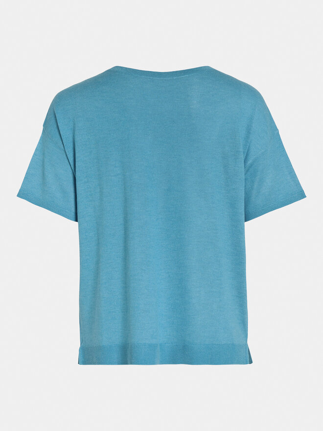 Vila Vila T-Shirt Abella 14089540 Blau Relaxed Fit