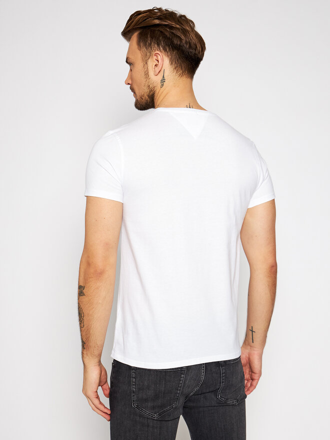 Tommy Jeans Tommy Jeans Marškinėliai DM0DM04411 Balta Slim Fit