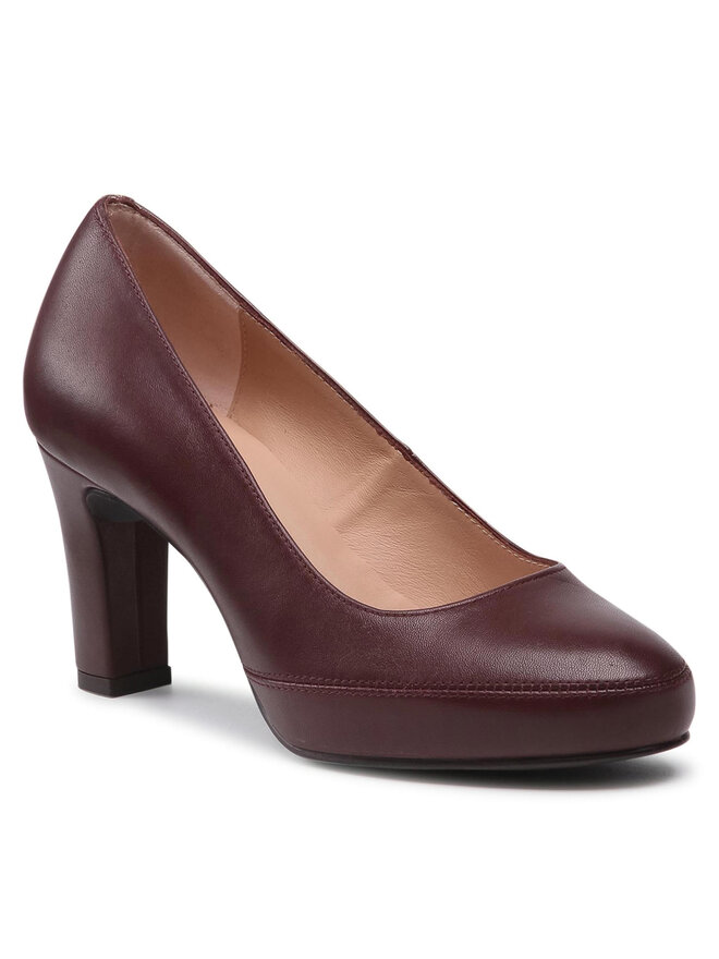 Unisa Halbschuhe Unisa Numer F21 Vu Dunkelrot