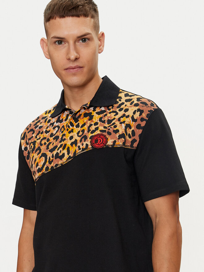 Just Cavalli Just Cavalli Poloshirt 76OAG6R2 Schwarz Regular Fit