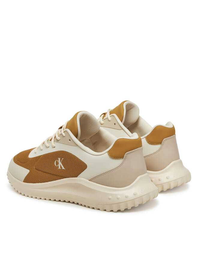 Calvin Klein Jeans Снікерcи Calvin Klein Jeans Eva Runner Low Mesh Mix YM0YM01185 Жовтий