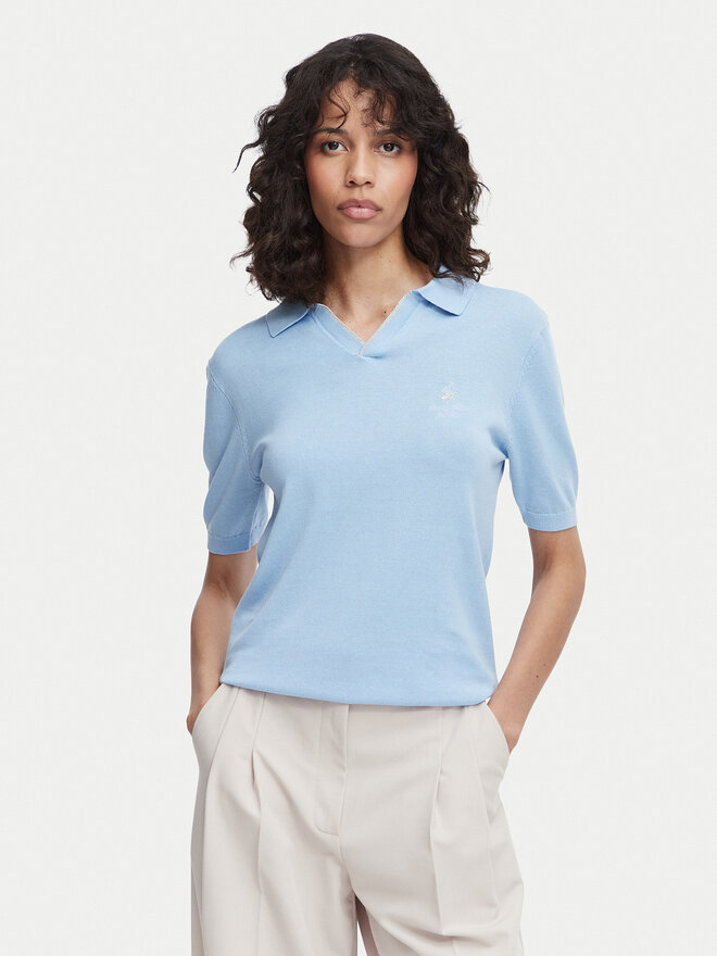 Beverly Hills Polo Club Beverly Hills Polo Club Поло P-SS26W-M550273 Світло-синій Regular Fit