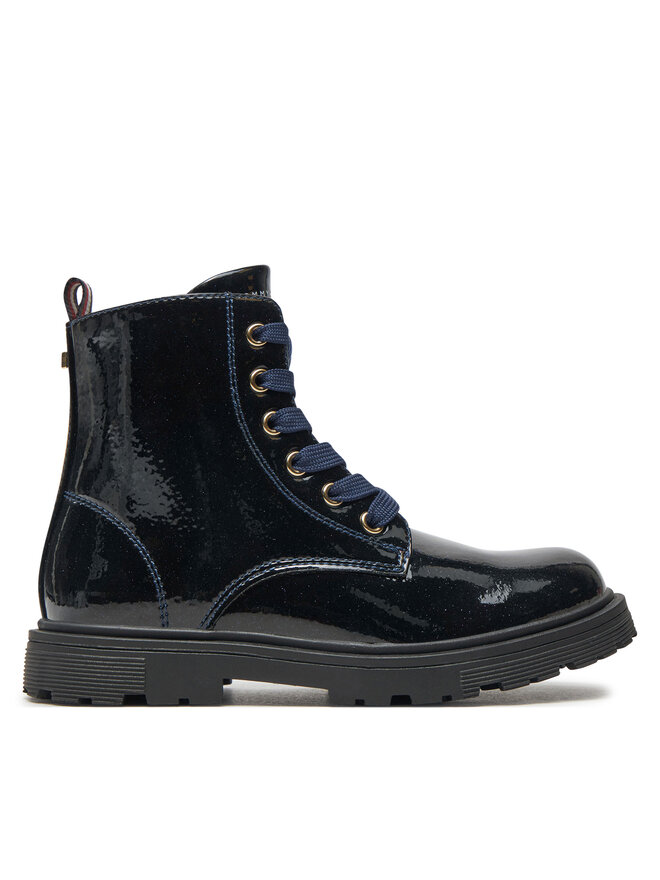 Tommy Hilfiger Чоботи Tommy Hilfiger Lace-Up Bootie T1A5-33564-1237 S Cиній