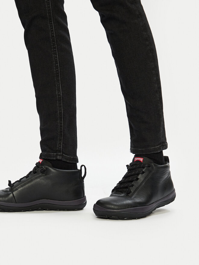CAMPER｜BOOTS (Peu Pista (K400481-020)) Peu Black Ankle Boots for Women - Spring/Summer collection