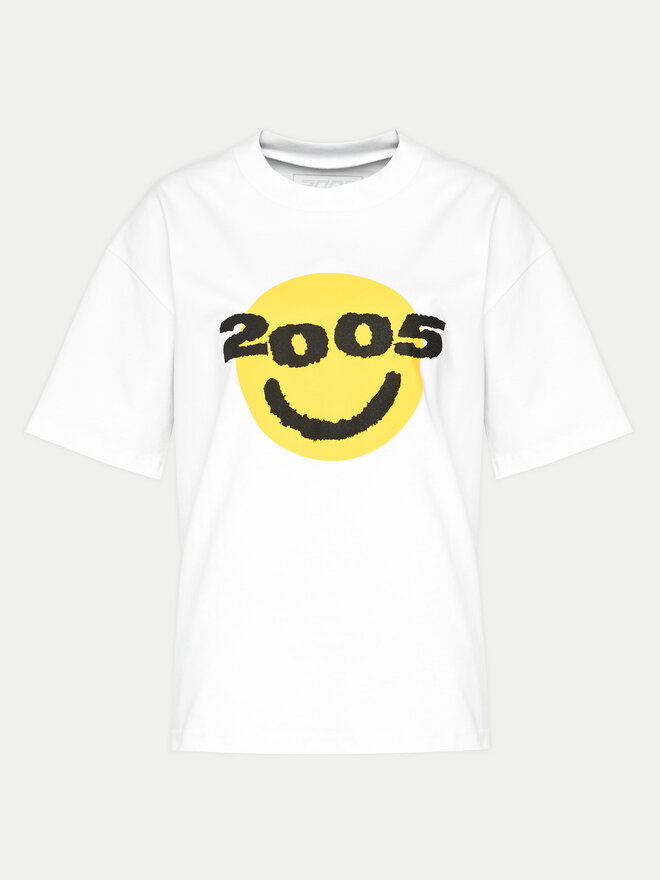 2005 2005 Футболка Unisex Smiley Білий Regular Fit