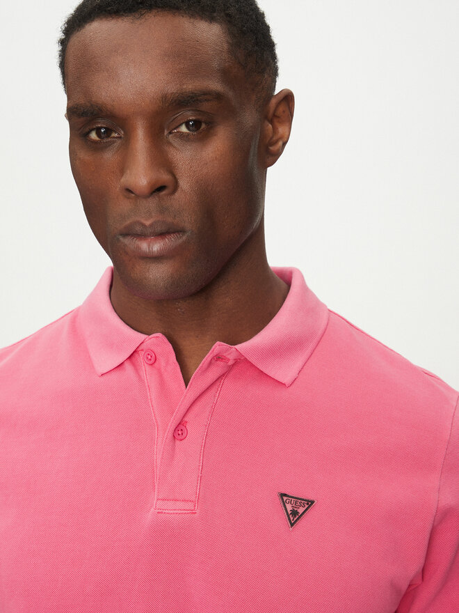 Guess Guess Poloshirt F5GP00 K9WF1 Rosa Regular Fit