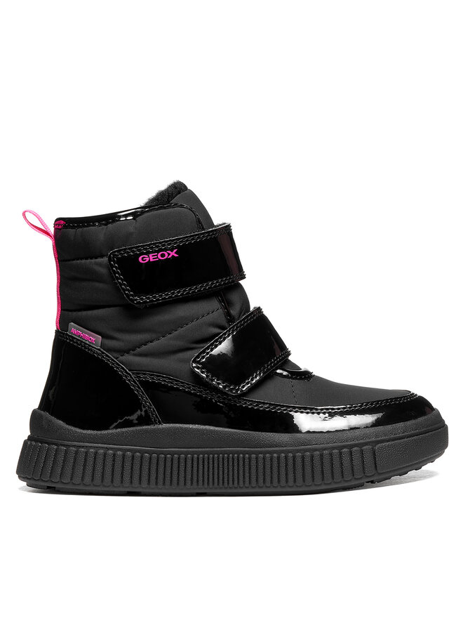 Geox Schnürschuhe Geox J Laquinny Girl B Abx J661JB 0HHFU C9B8L M Schwarz