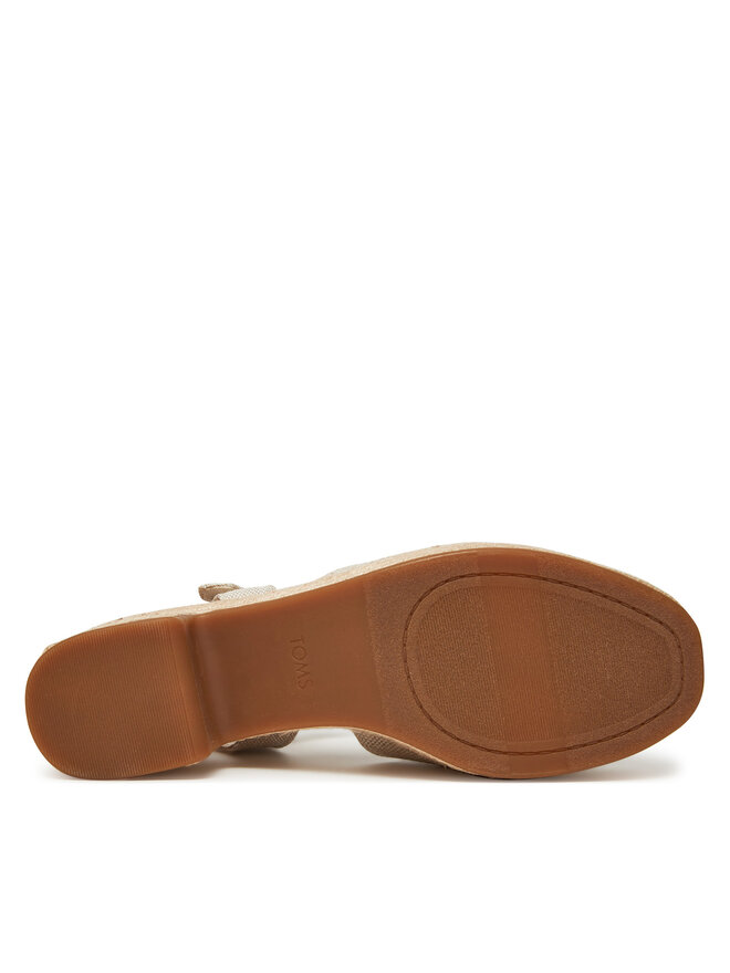 Toms Espadrilles Toms Isla Peep Toe 10021977 Écru