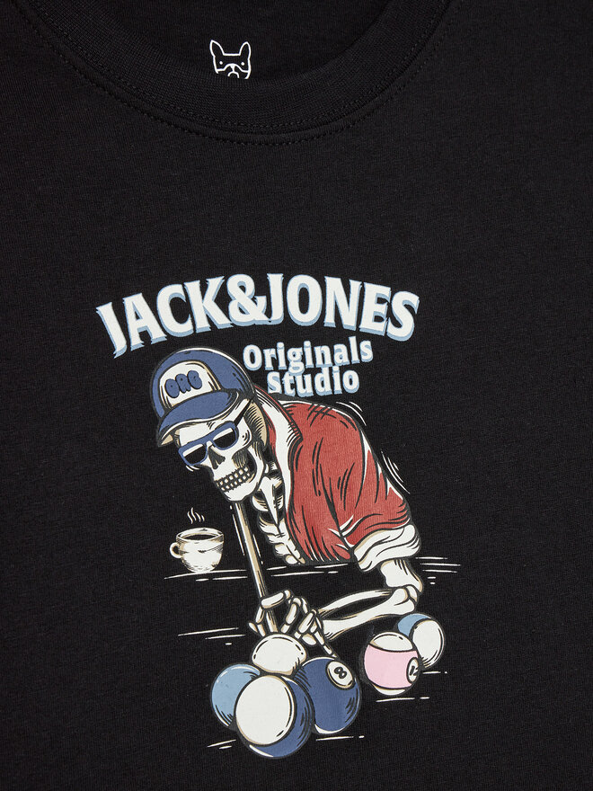 Jack&Jones Junior Jack&Jones Junior Футболка Eight Skull 12267395 Чорний Standard Fit