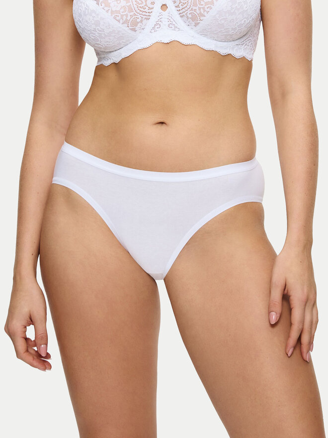 Triumph Triumph Klasične spodnje hlačke Sense Of Cotton 10224969 Bela