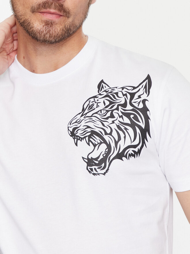 Plein Sport Plein Sport Camiseta FADC MTK7550 STE003N Blanco Regular Fit