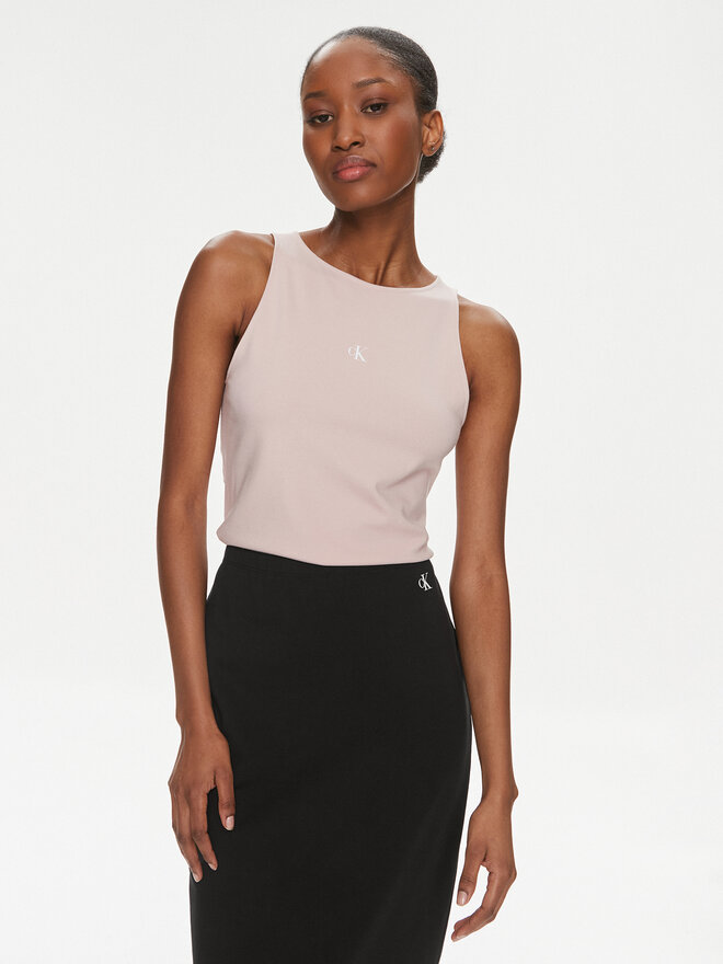 Calvin Klein Jeans Calvin Klein Jeans Felső Archival J20J223107 Rózsaszín Slim Fit