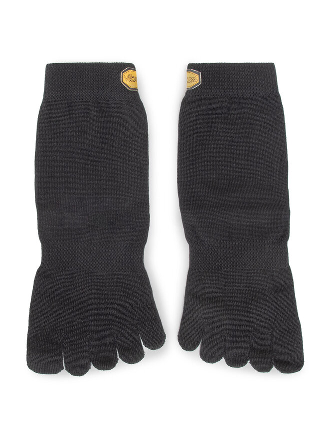 Vibram Fivefingers Hohe Unisex-Socken Vibram Fivefingers Blend Crew S15C01M Schwarz