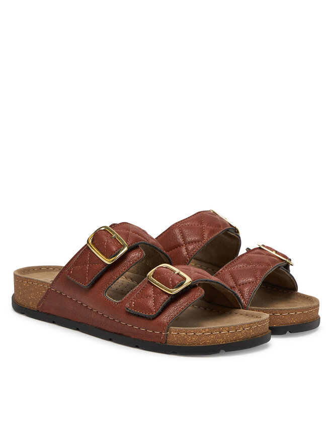 Scholl Pantoletten Scholl Bora 2 Straps MF32081 Braun