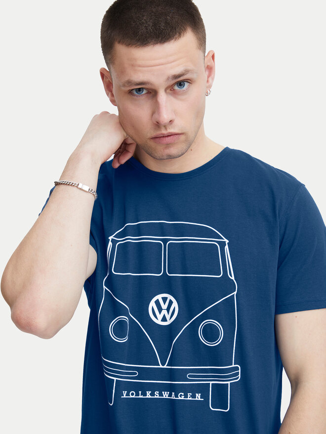 Blend Blend Camiseta 20716993 Azul Regular Fit