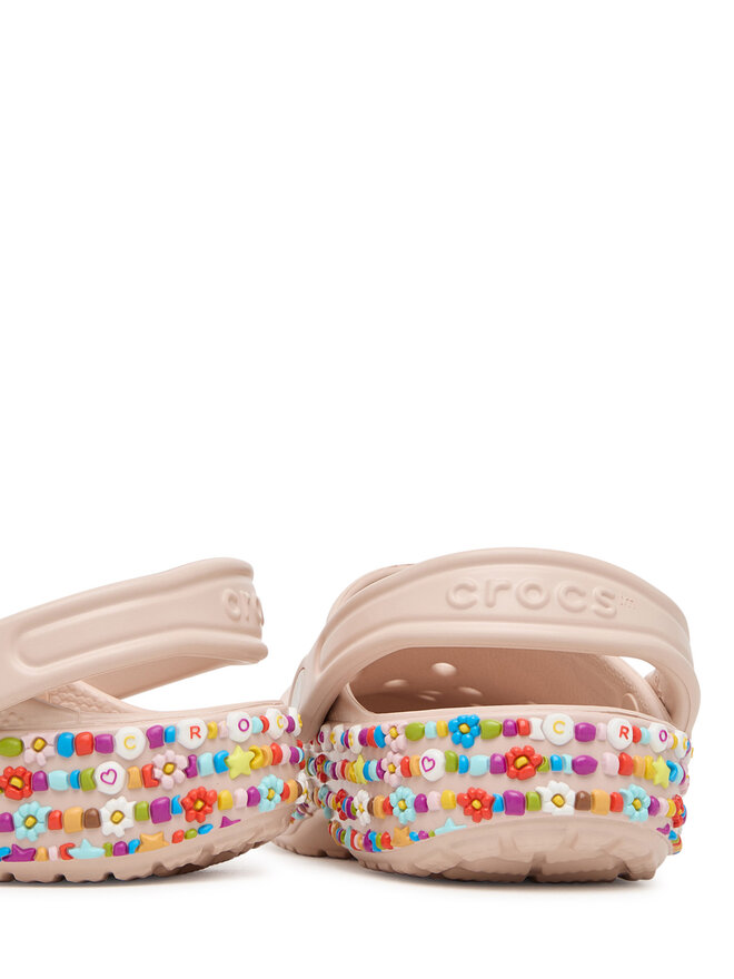 Crocs Pantoletten Crocs Classic Beaded Band 211614 Beige