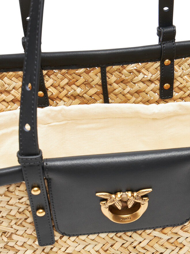 PINKO Kabelka PINKO Love Summer Basket PE 25 PLTT 103324 A1RL Béžová