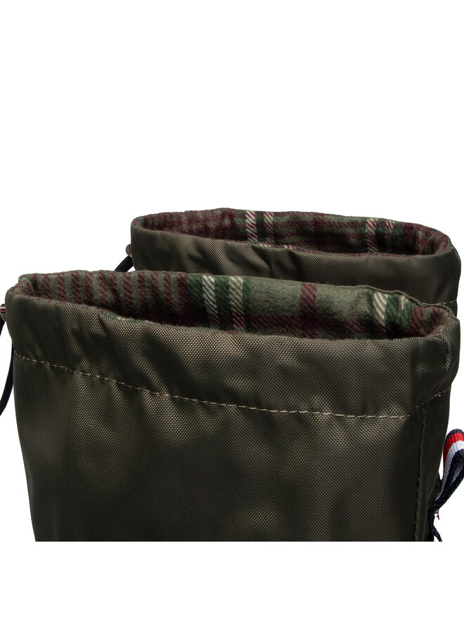 Tommy Hilfiger Gumijasti škornji Tommy Hilfiger Overknee Rainboot FW0FW06778 Khaki