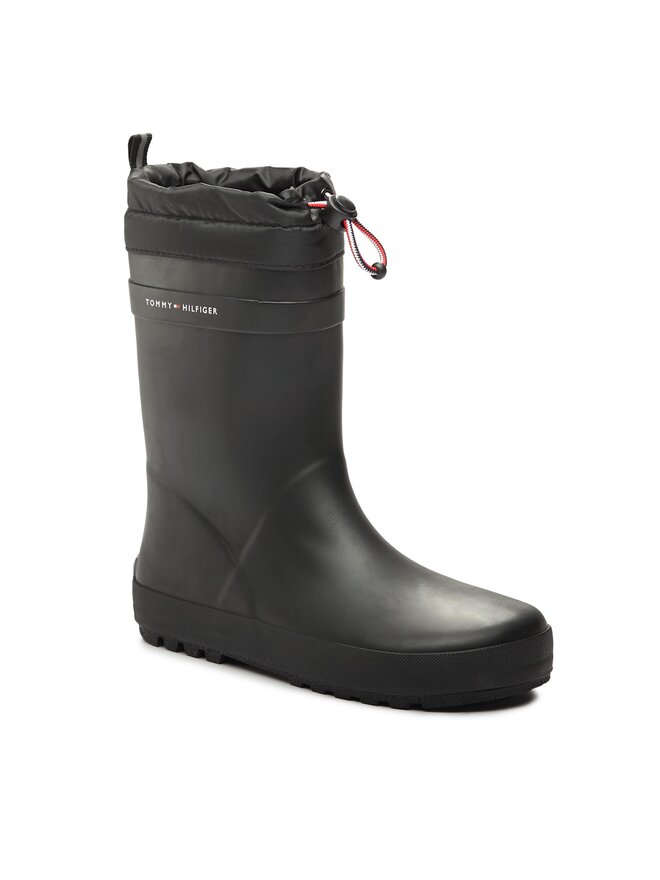 Tommy Hilfiger Gumijasti škornji Tommy Hilfiger T3X6-33167-0047999 S Črna