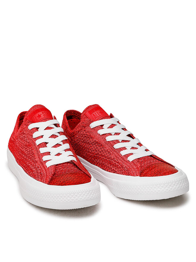 Converse Kedai Converse Ctas X Nike Flyknit Ox 157593C Raudona