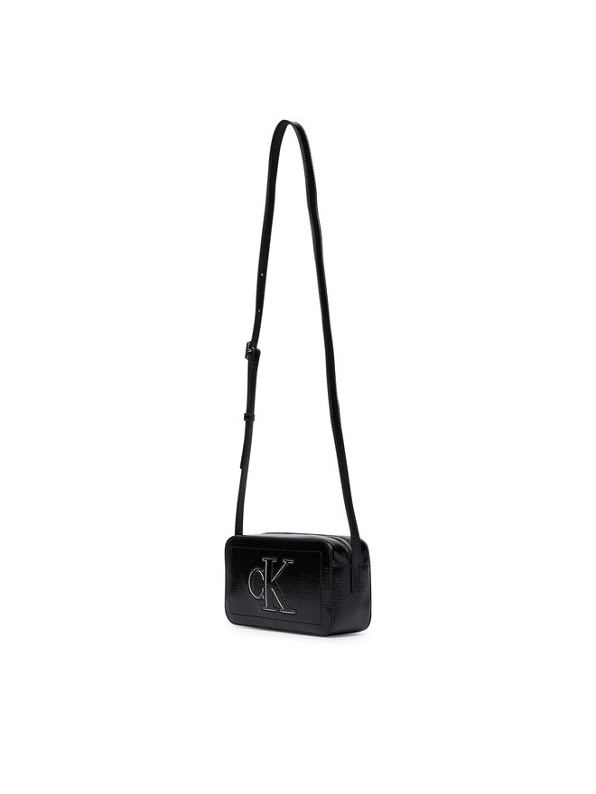 Calvin Klein Handtasche Calvin Klein Bold Ck Outline Camera Bag LV04F3685G Schwarz