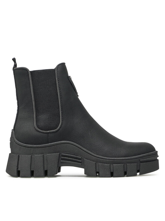 GUESS Damen Hestia Chelsea-Stiefelette | Mit Stollensohle, Elastischem Einsatz, Rundem Zehenbereich