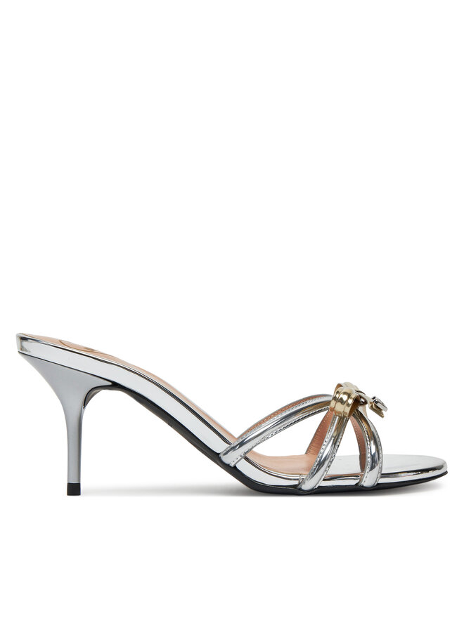 LOVE MOSCHINO Klapki LOVE MOSCHINO JA28036G1MJE190A Srebrny