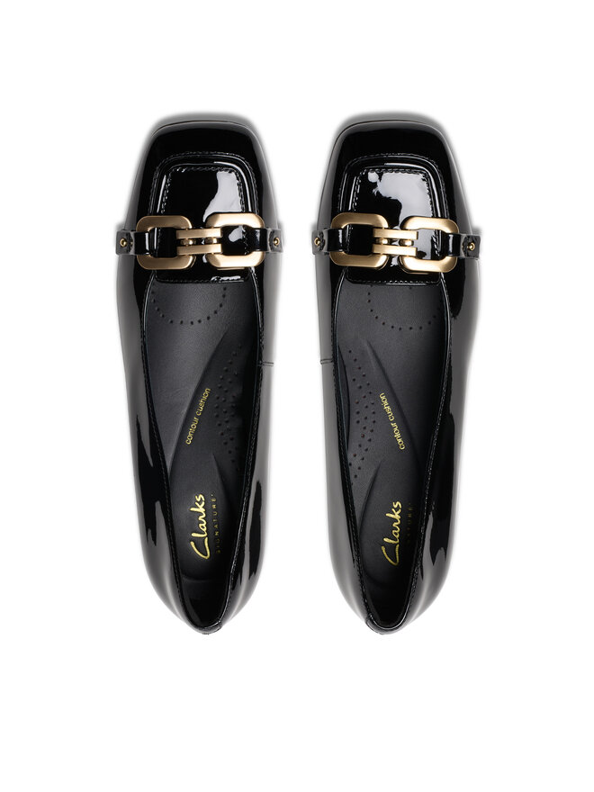Clarks Туфлі Clarks Nyta45 Court 26181317 Чорний