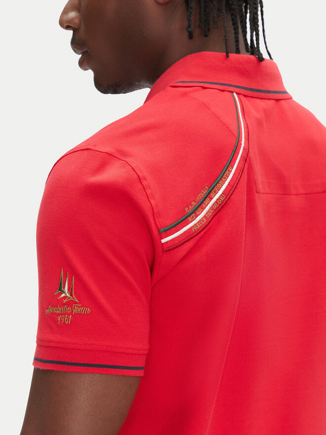 Aeronautica Militare Aeronautica Militare Pólóing 251PO1853P191 Piros Regular Fit