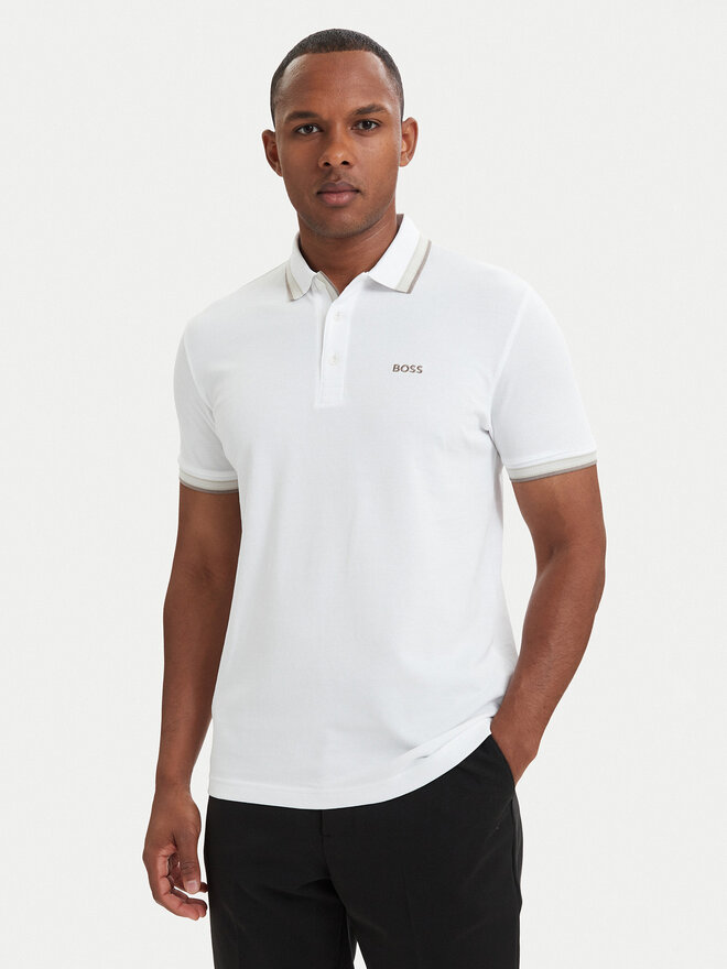 BOSS BOSS Poloshirt Paddy 50469055 Weiß Regular Fit