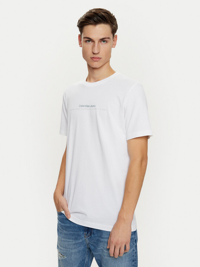 Calvin Klein Jeans Calvin Klein Jeans T-Shirt Minimal Logo J30J327075 Weiß Regular Fit