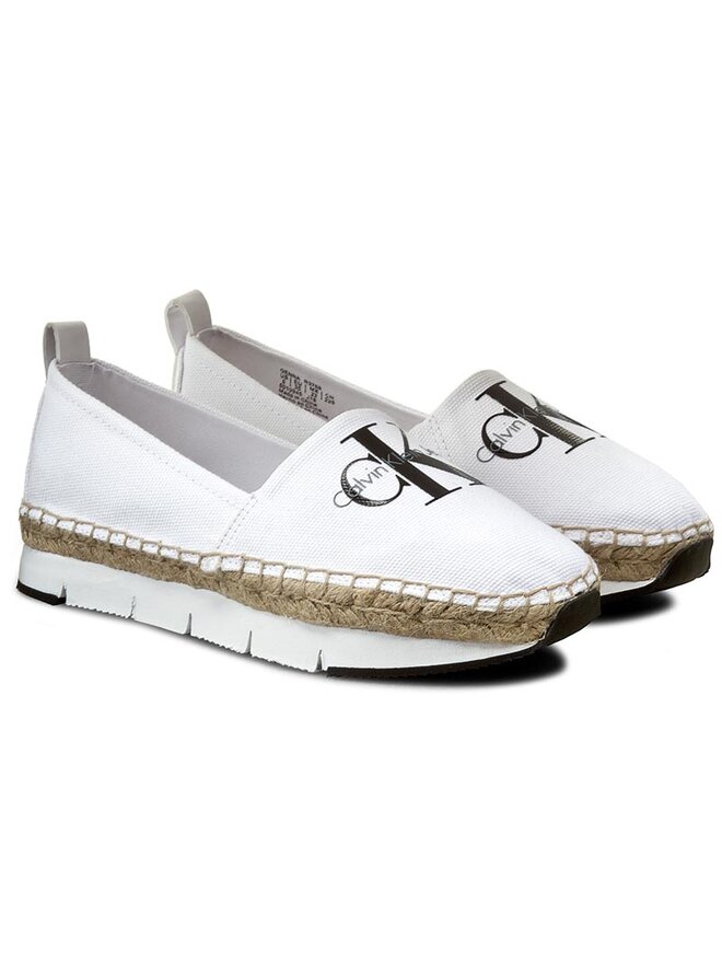 Calvin klein genna canvas espadrille shoes online