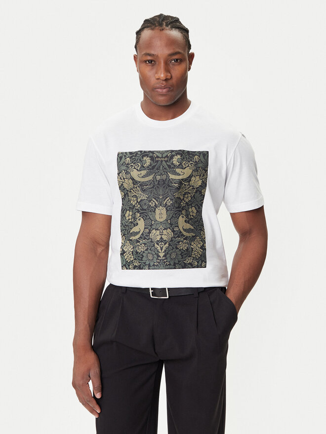 HUGO HUGO Camiseta Dipasly 50545363 Blanco Relaxed Fit