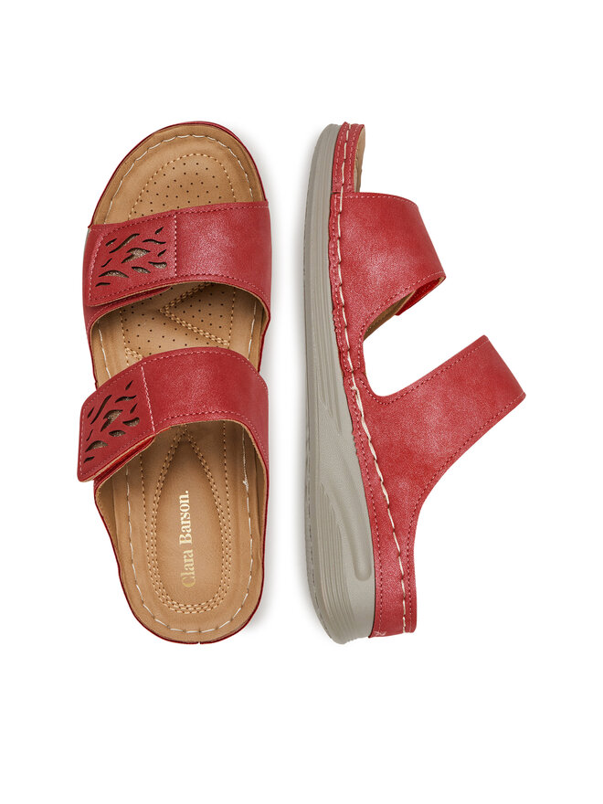 Clara Barson Pantoletten Clara Barson WYL05010-11 Rot