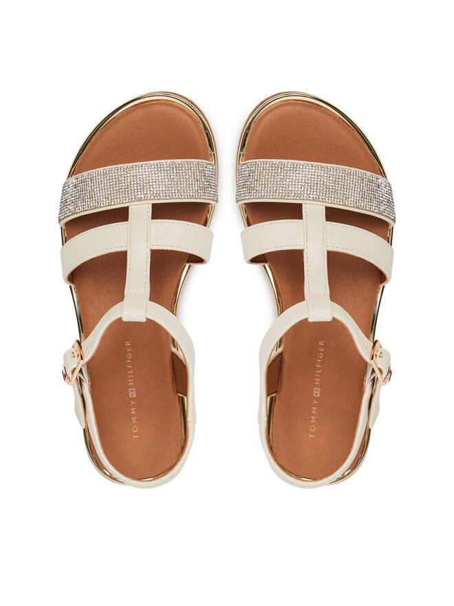 Tommy Hilfiger Sandali Tommy Hilfiger T3A2-33780-0371 M Écru