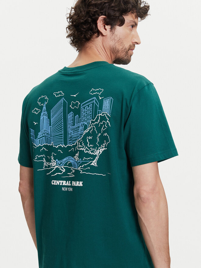 Gap Gap Marškinėliai 768925-02 Žalia Regular Fit