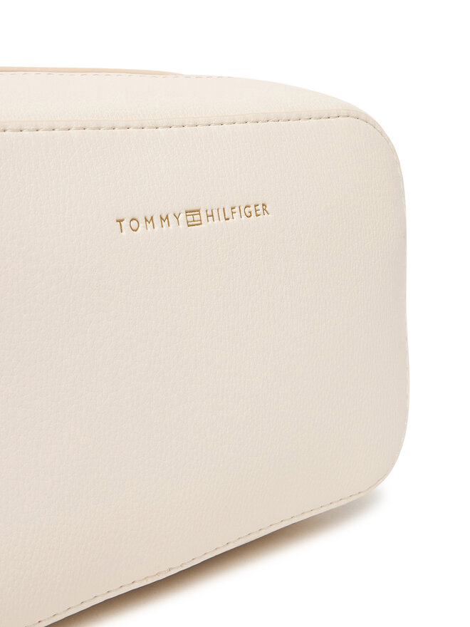 Tommy Hilfiger Handtasche Tommy Hilfiger Th Logo Camera Bag AW0AW18115 Creme