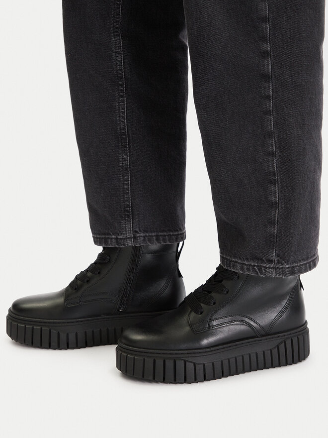 Tamaris Schnürschuhe Tamaris 1-25267-45 Schwarz