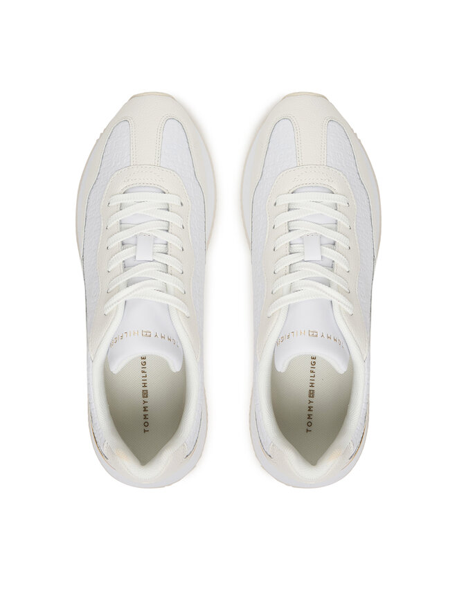 Tommy Hilfiger Sneakers Tommy Hilfiger Th Chic Monogram Runner FW0FW09464 Weiß