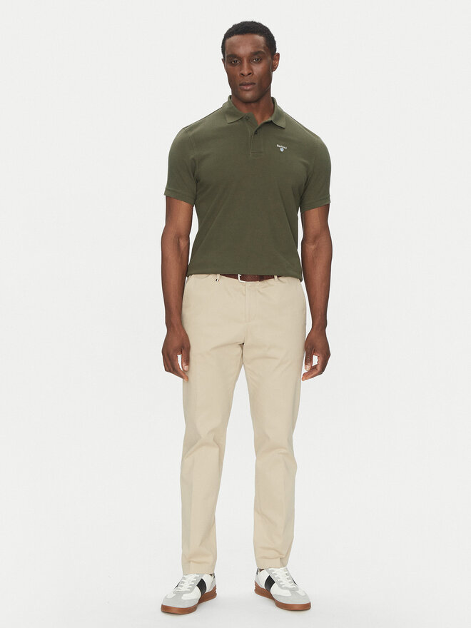 Barbour Barbour Poloshirt Original Sports MML0358OL71 Grün Tailored Fit