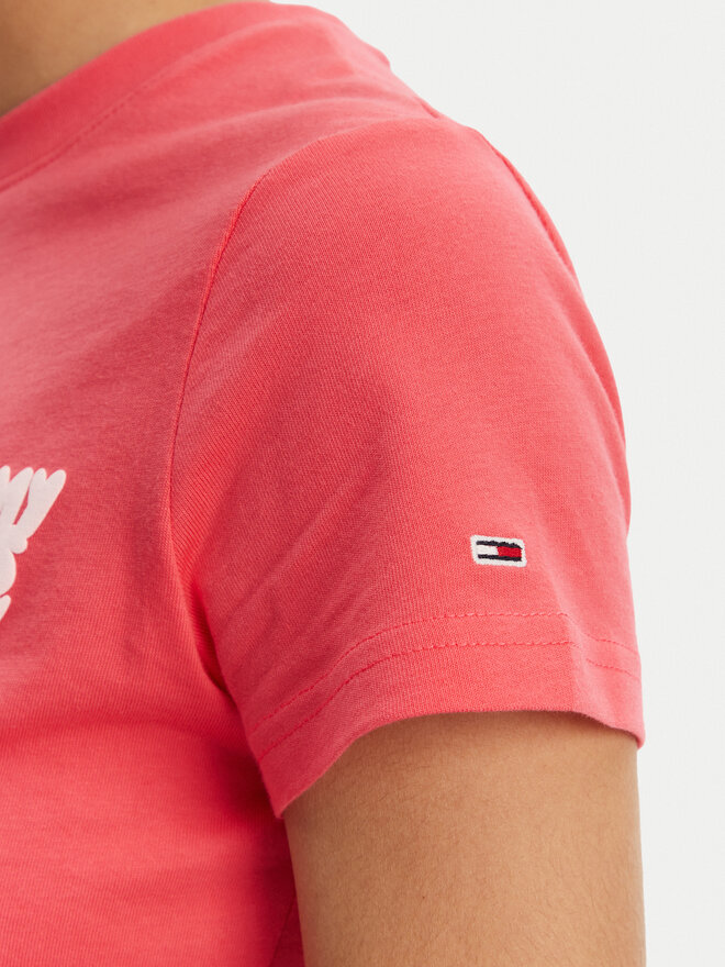 Tommy Jeans Tommy Jeans Camiseta Bubble DW0DW21338 Rosa Regular Fit