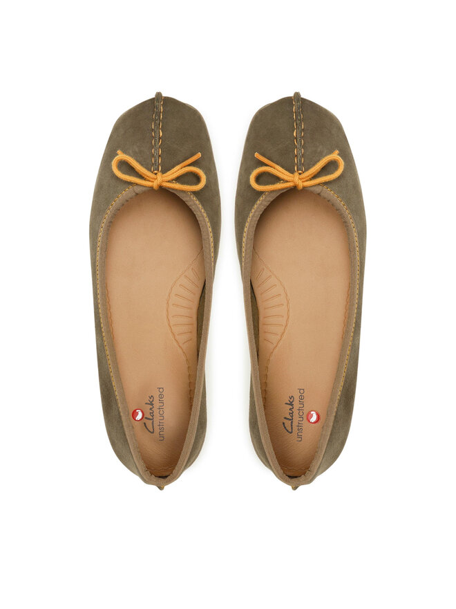 Clarks Ballerinas Clarks Freckle Ice 261624834 Grün