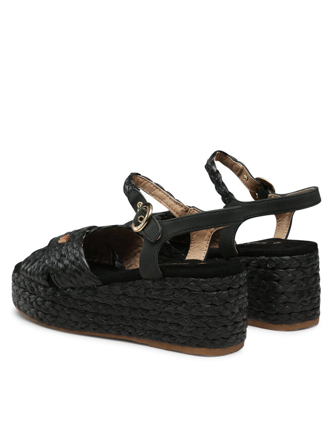 Wrangler Espadrilles Wrangler Alma Raffia WL31554A Schwarz