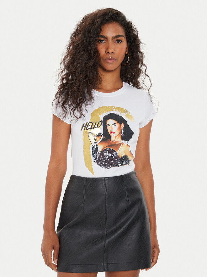 Guess Guess T-Shirt W4YI67 K49A1 Λευκό Regular Fit