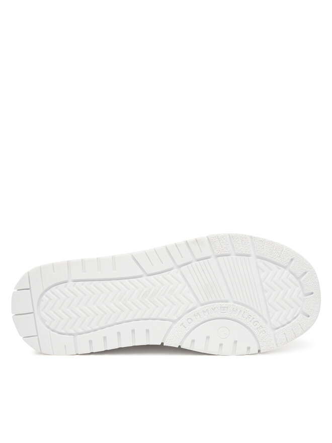 Tommy Hilfiger Сникърси Tommy Hilfiger Low Cut Lace Up Sneaker T3X9-34091-1355 D Бял